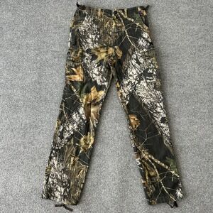 Cabelas Pants Youth 20 32x32 kids Mossy Oak Camo Cargo Hunting Cotton Polyester